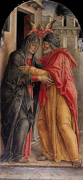 Bartolomeo Vivarini The Meeting of Anne and Joachim